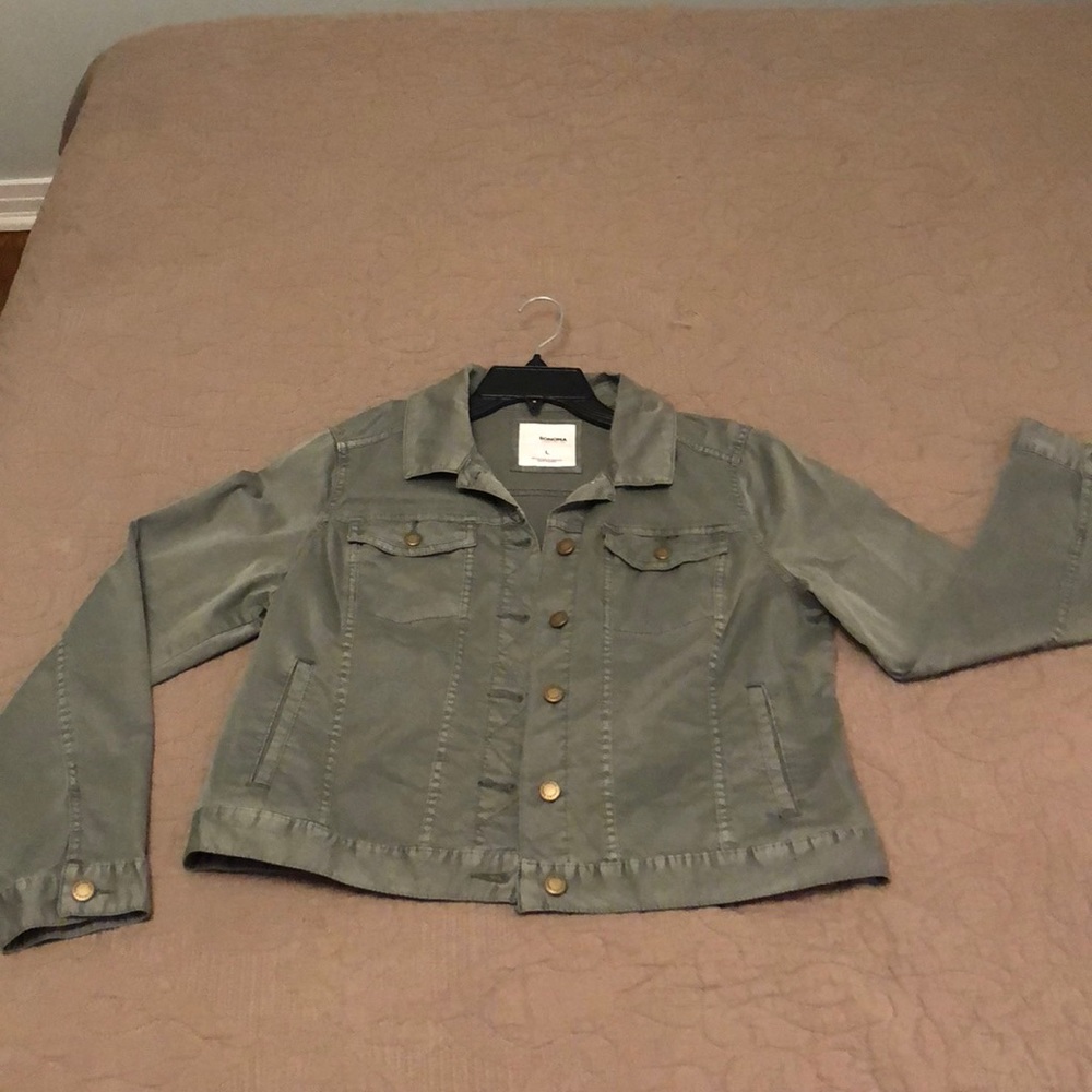 Olive green field/military jacket NWOT